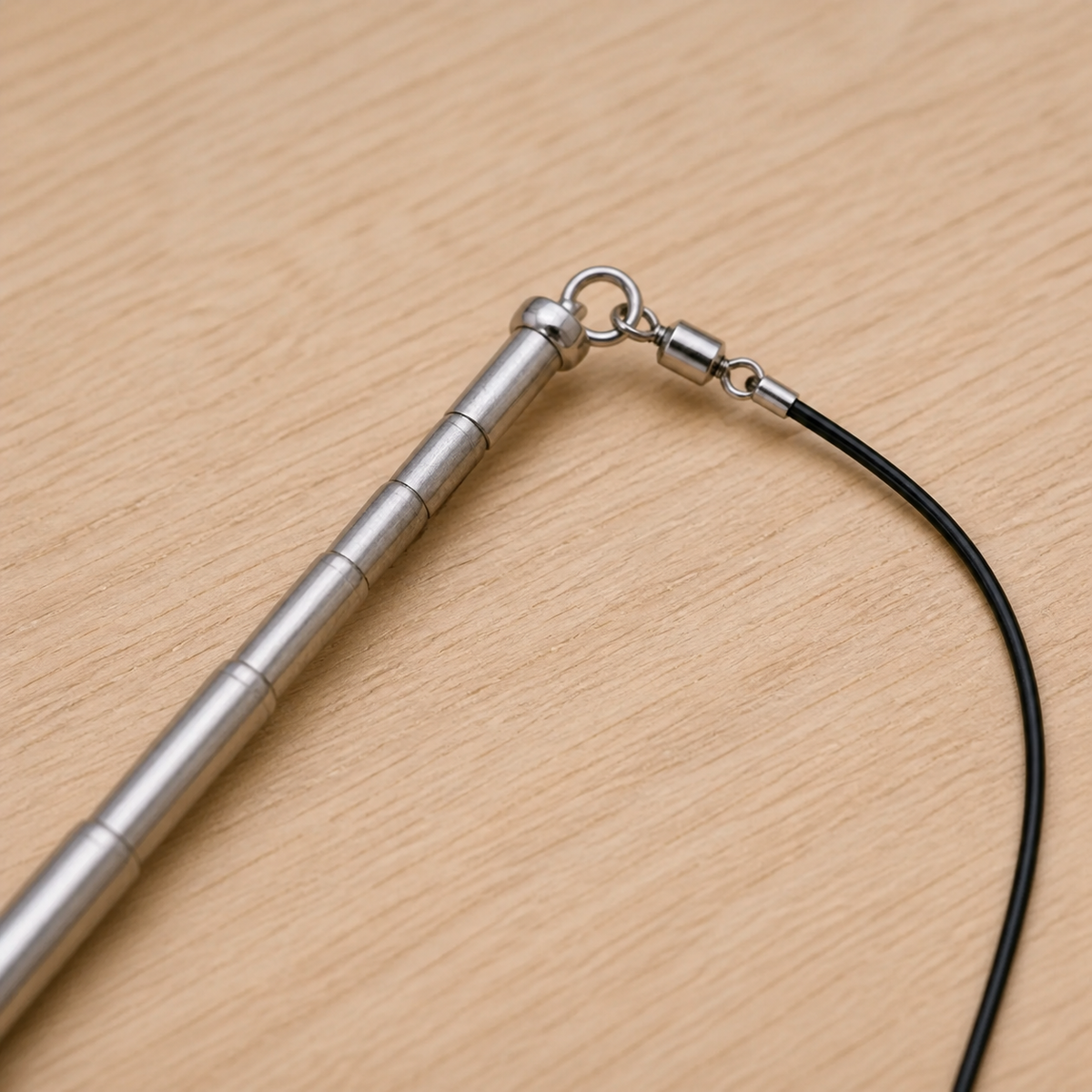 Retractable Feather Wand — Long flexible play line