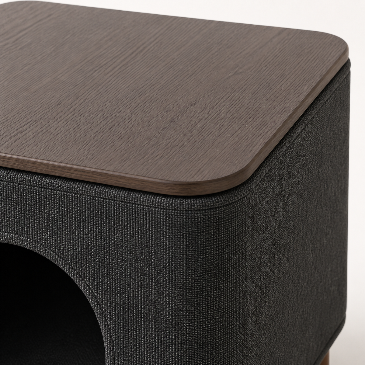 Soft Cube Cat House — Removable wood top panel