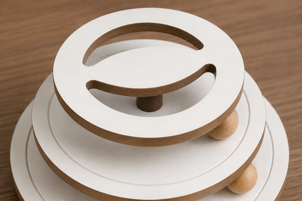 S-shaped top puzzle disc detail