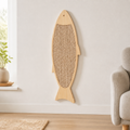 Fish Wall Scratcher styled for everyday use in a warm modern home