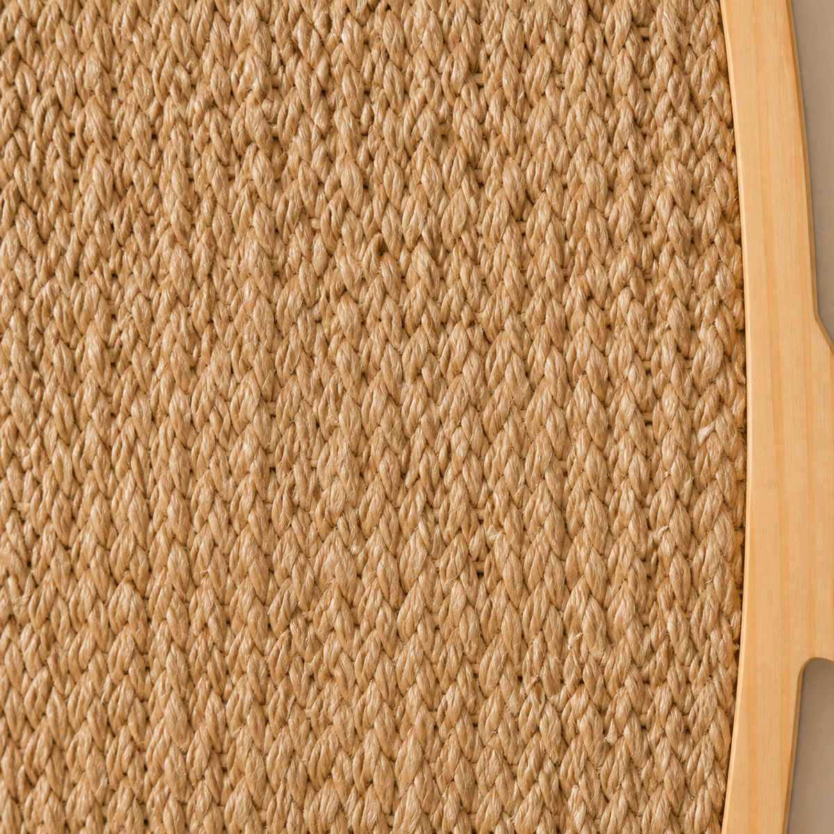 Close view of the Fish Wall Scratcher woven scratching surface