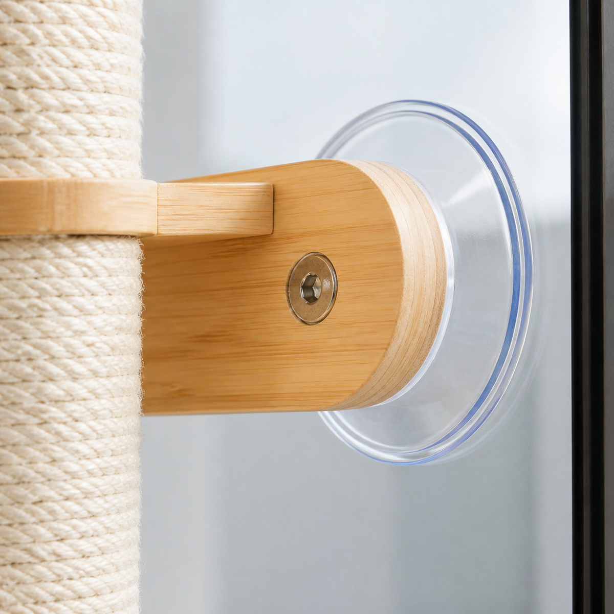 No-Drill Wall Scratcher — Clear suction cups