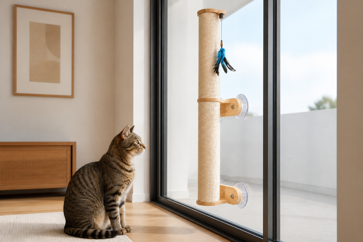 No Drill Wall Scratcher — natural use and scale