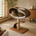 Orbit Cat Lounge styled for everyday use in a warm modern home