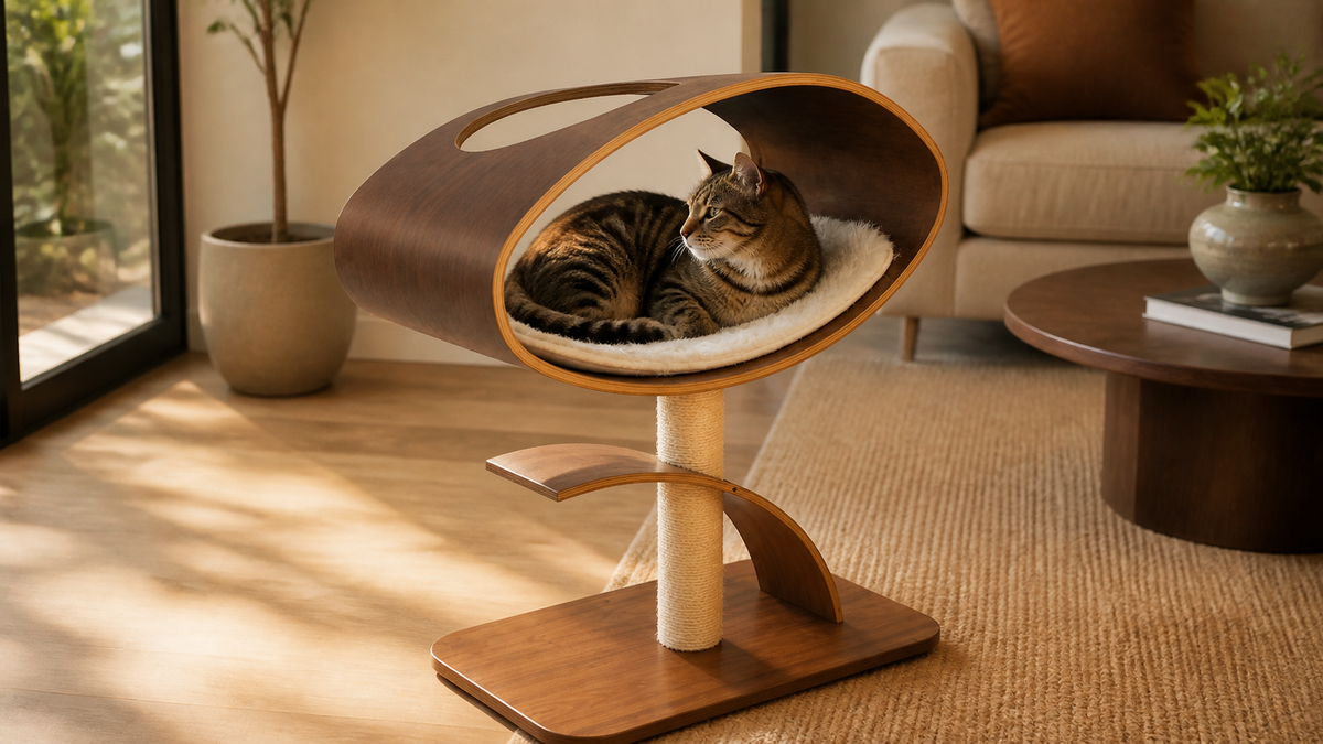 Orbit Cat Lounge in a shared home setting