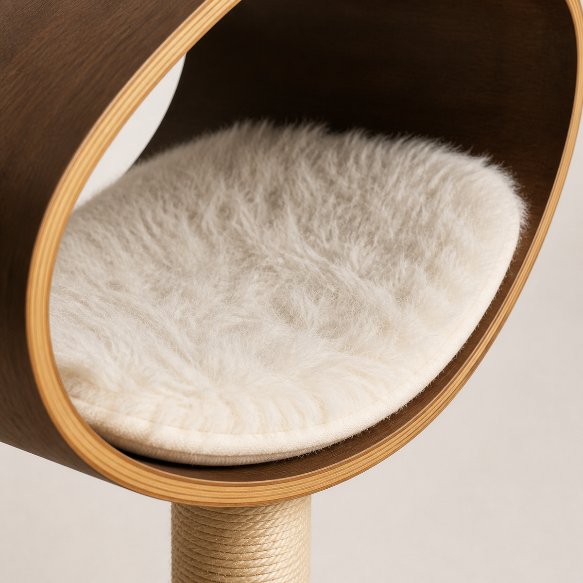 Orbit Cat Lounge — Removable cream inner mat