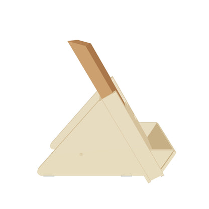 Lulu's World Cardboard Cat Scratcher with Wooden Stand, Freestanding Vertical Cat Scratching Board with Replaceable Double-Sided Scratch Pad, Ball Toy and Debris Tray for Indoor Cats, Long-termism