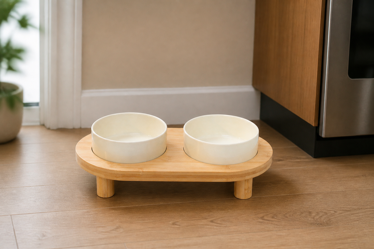 Raised Double Bowl Station — room placement