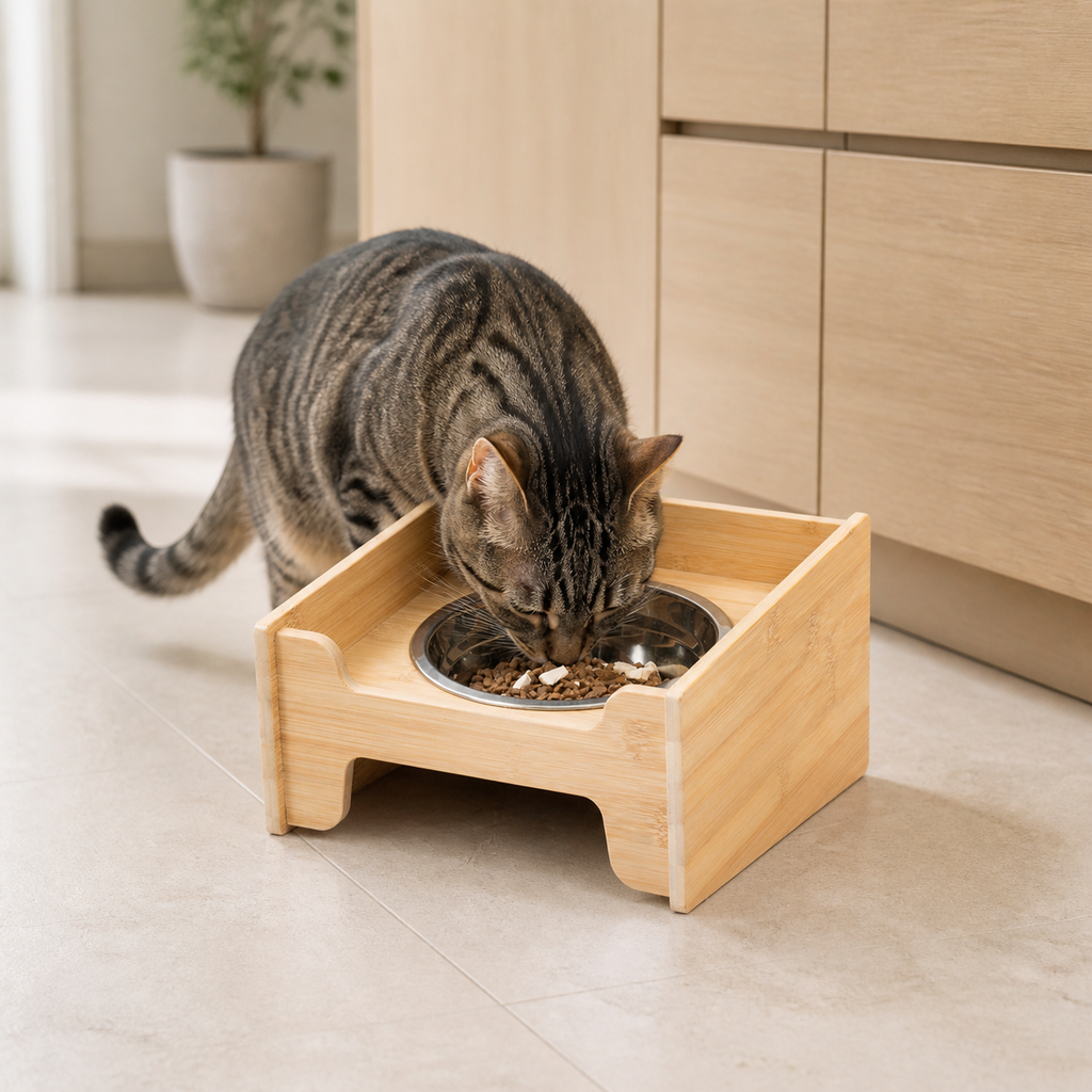 Single Bowl Wood Station styled for everyday use in a warm modern home